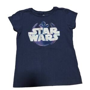 Disney Store Blue Star Wars Shirt 5/6